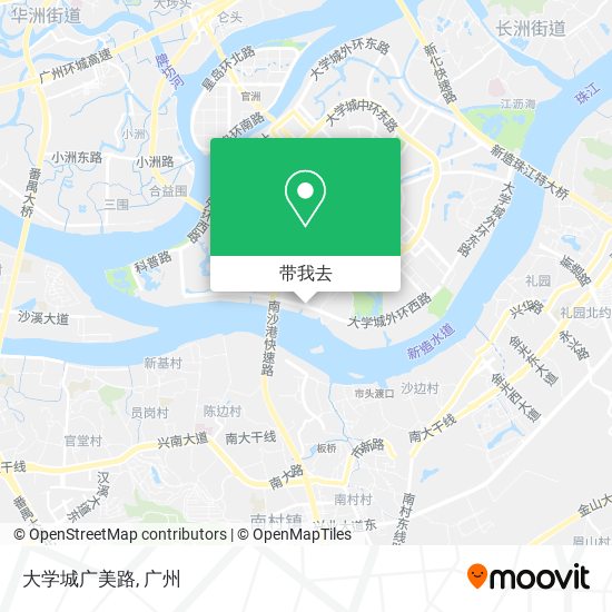 大学城广美路地图