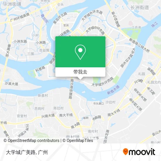 大学城广美路地图