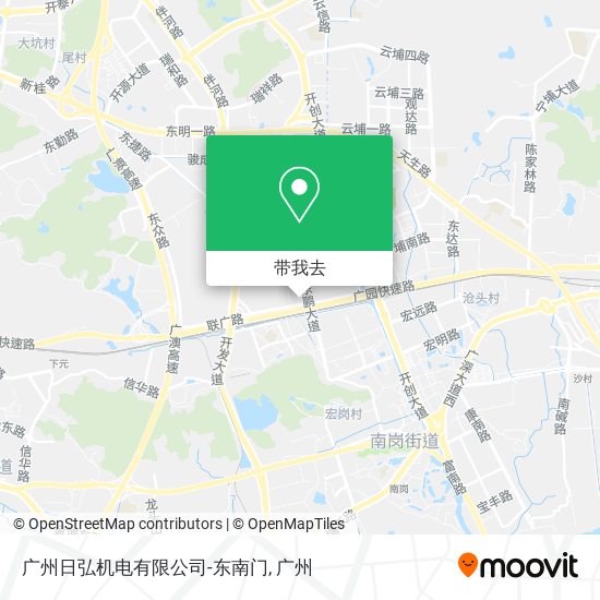广州日弘机电有限公司-东南门地图