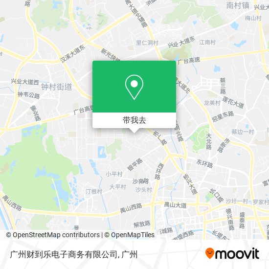 广州财到乐电子商务有限公司地图