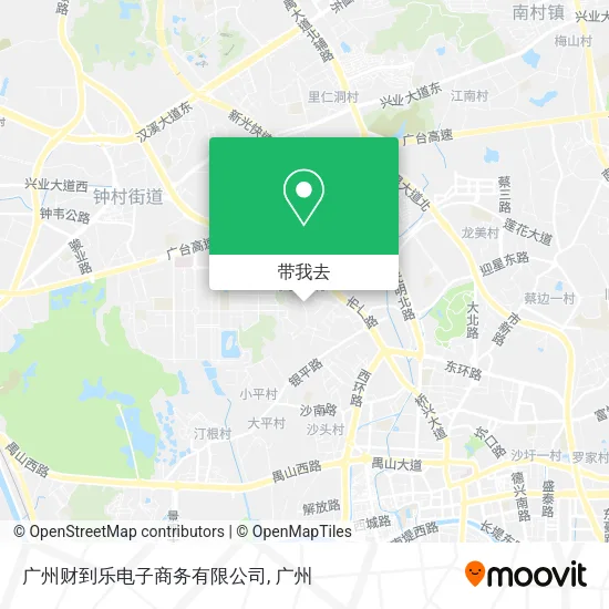 广州财到乐电子商务有限公司地图