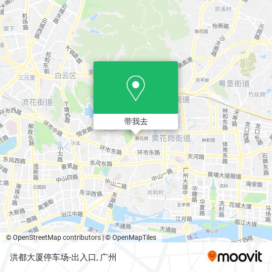 洪都大厦停车场-出入口地图