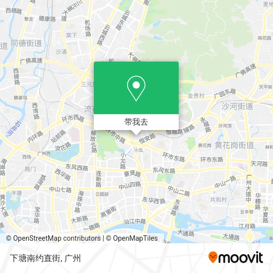 下塘南约直街地图