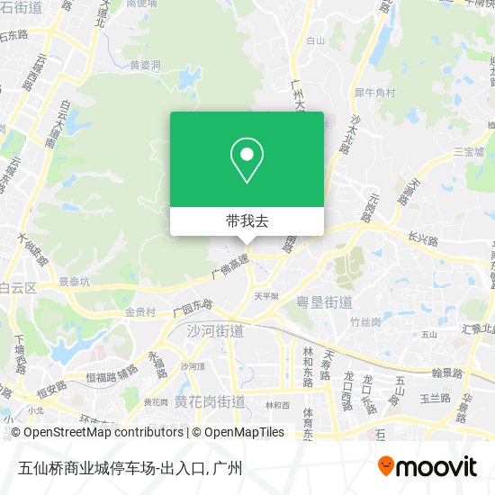五仙桥商业城停车场-出入口地图