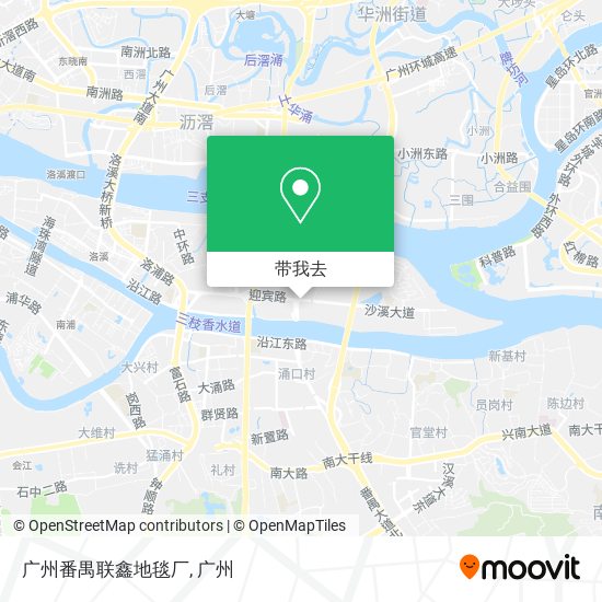 广州番禺联鑫地毯厂地图