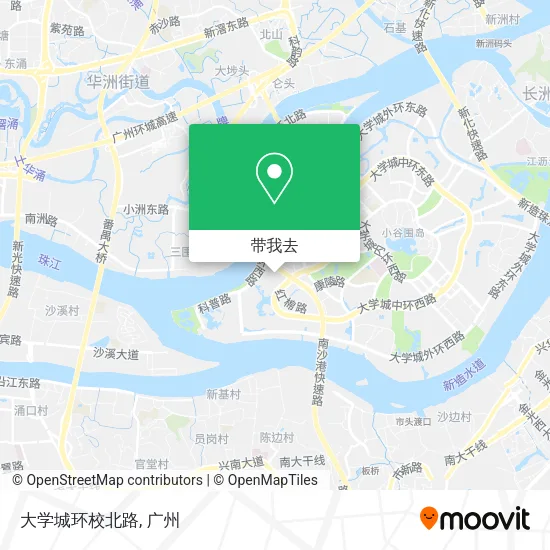 大学城环校北路地图