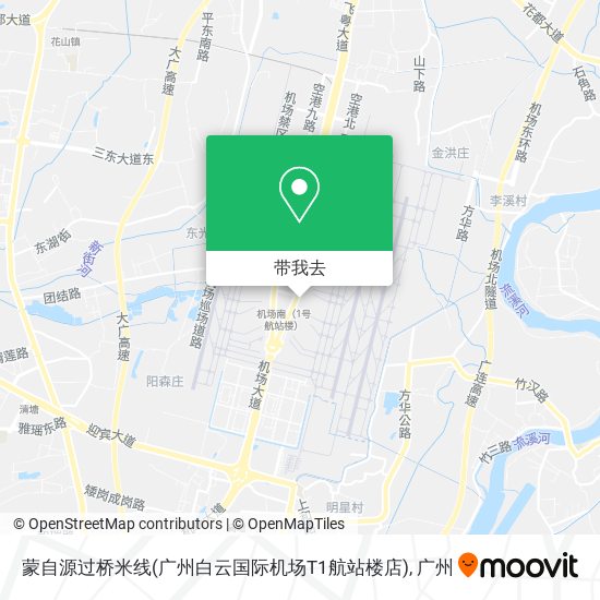蒙自源过桥米线(广州白云国际机场T1航站楼店)地图