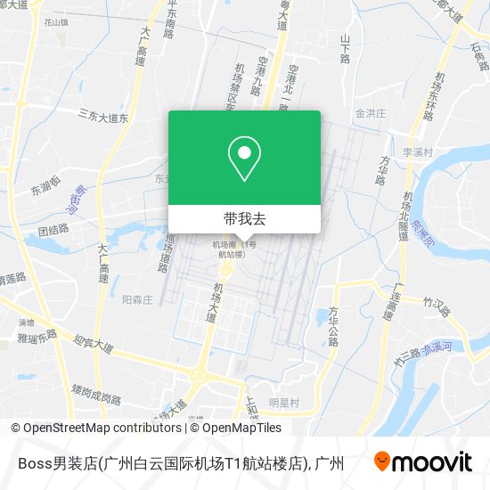 Boss男装店(广州白云国际机场T1航站楼店)地图