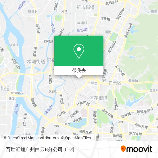 百世汇通广州白云B分公司地图