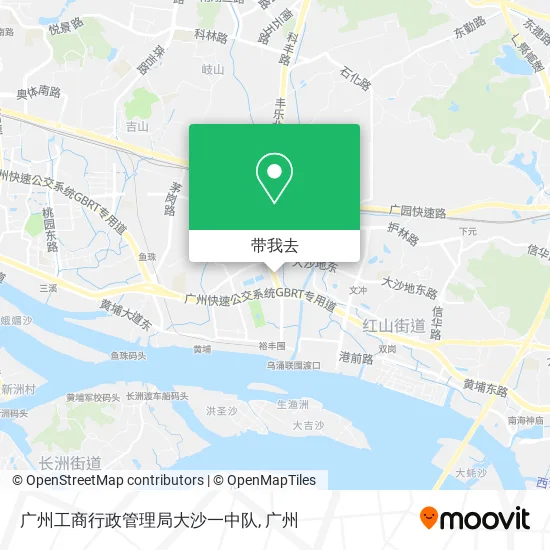 广州工商行政管理局大沙一中队地图