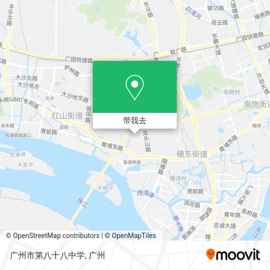广州市第八十八中学地图
