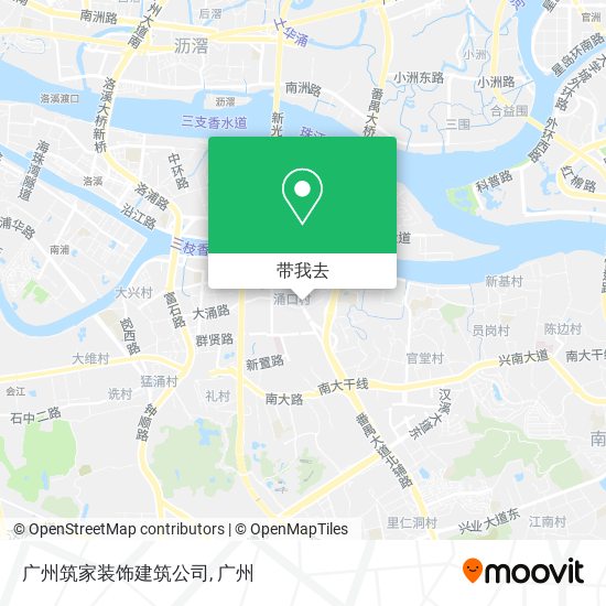 广州筑家装饰建筑公司地图