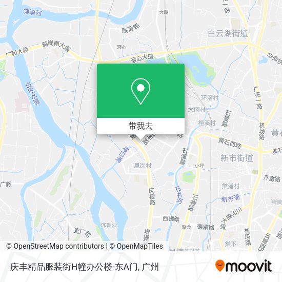 庆丰精品服装街H幢办公楼-东A门地图