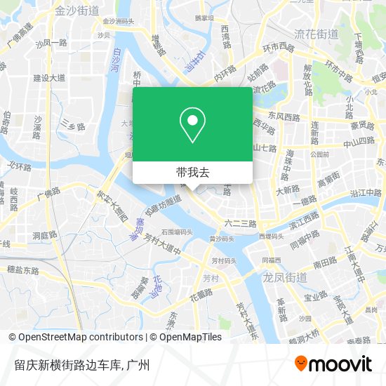 留庆新横街路边车库地图