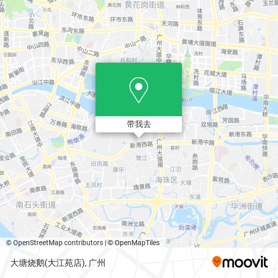 大塘烧鹅(大江苑店)地图