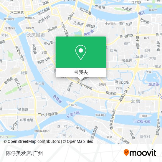 陈仔美发店地图