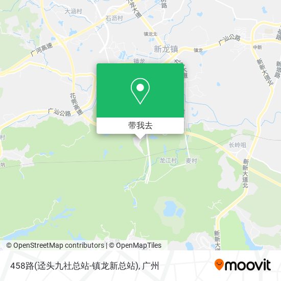 458路(迳头九社总站-镇龙新总站)地图