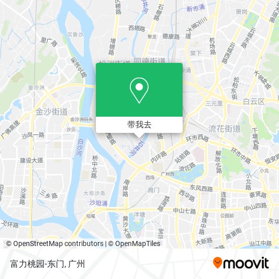 富力桃园-东门地图