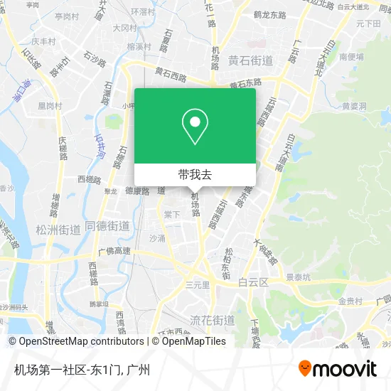 机场第一社区-东1门地图