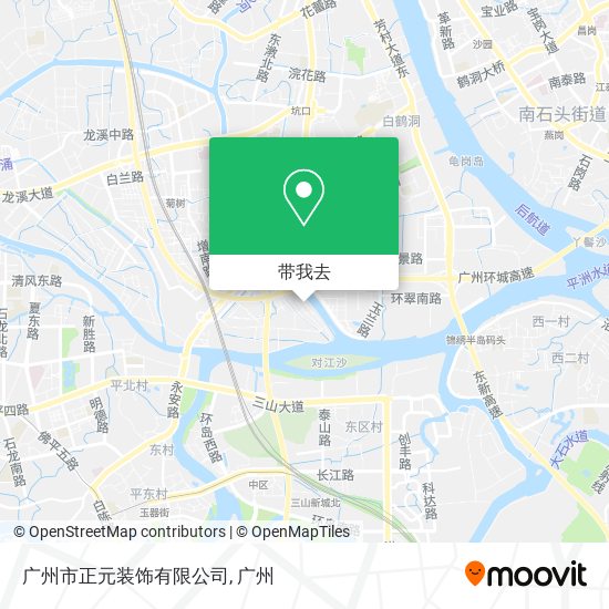 广州市正元装饰有限公司地图