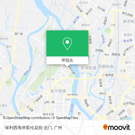 保利西海岸英伦花苑-北门地图