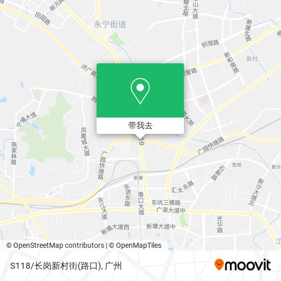 S118/长岗新村街(路口)地图