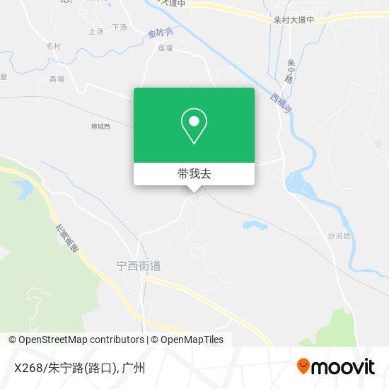 X268/朱宁路(路口)地图