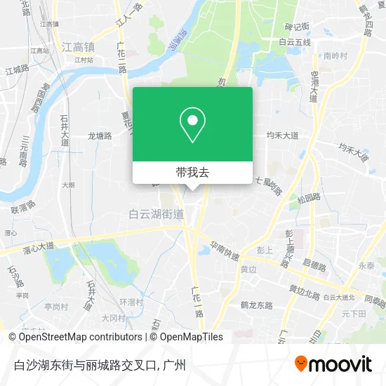 白沙湖东街与丽城路交叉口地图