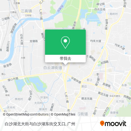 白沙湖北大街与白沙湖东街交叉口地图