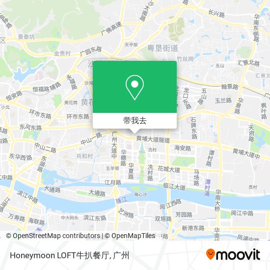 Honeymoon LOFT牛扒餐厅地图