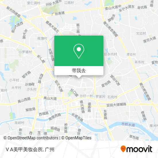 V A美甲美妆会所地图