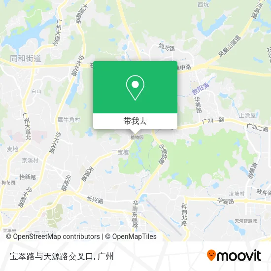 宝翠路与天源路交叉口地图