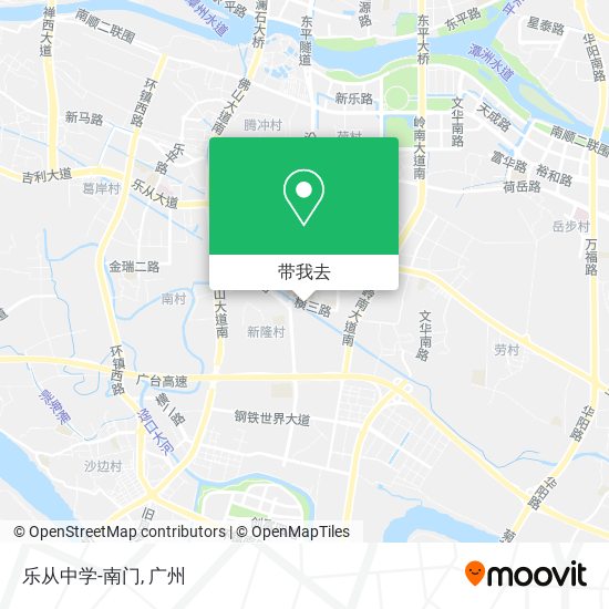 乐从中学-南门地图