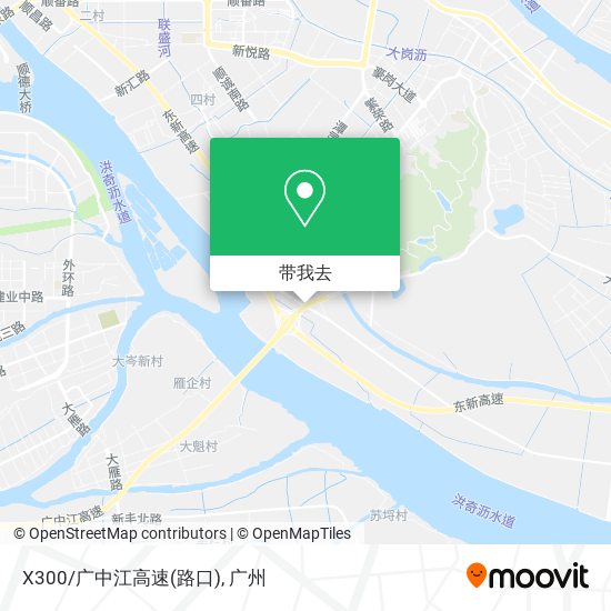 X300/广中江高速(路口)地图