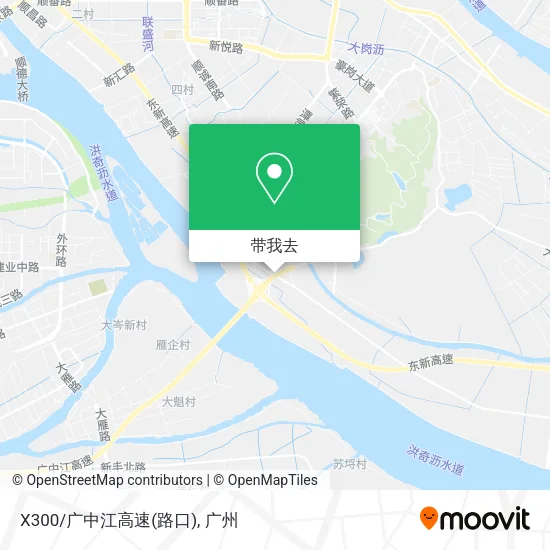 X300/广中江高速(路口)地图