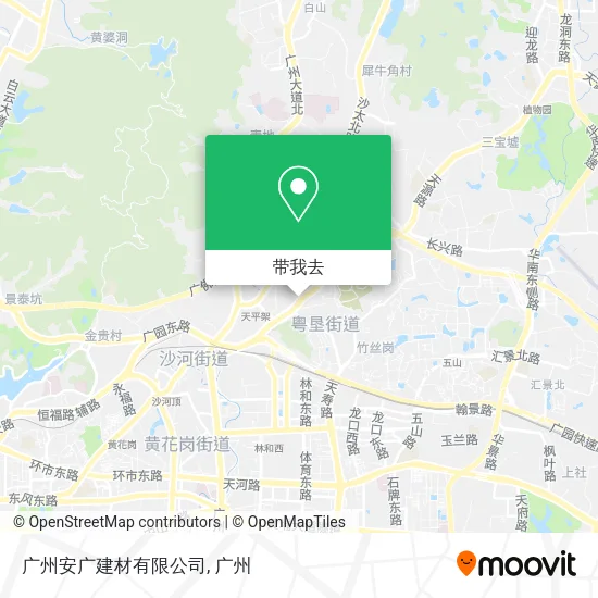 广州安广建材有限公司地图