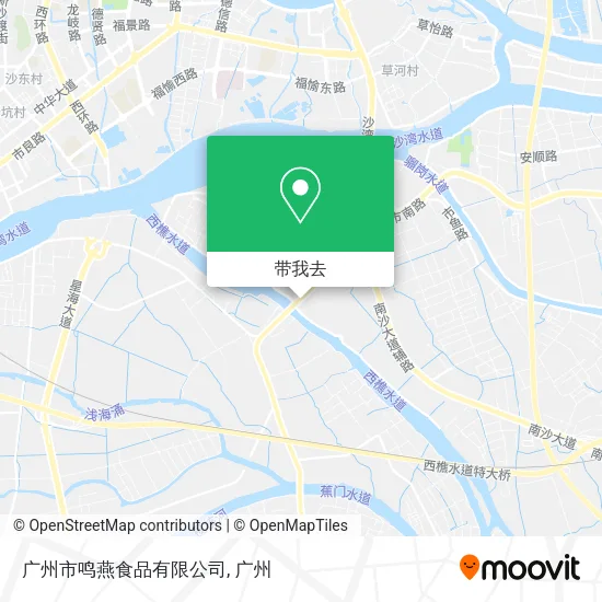 广州市鸣燕食品有限公司地图