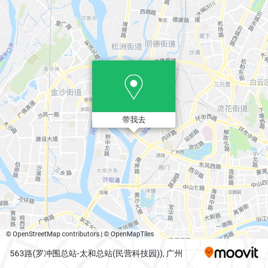 563路(罗冲围总站-太和总站(民营科技园))地图