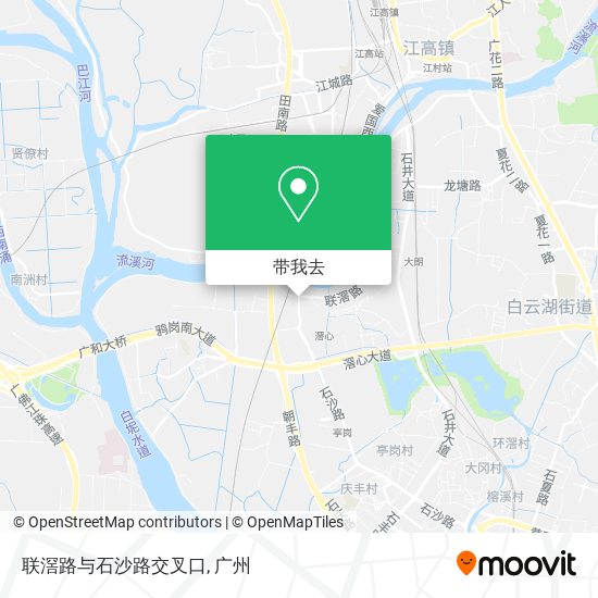 联滘路与石沙路交叉口地图