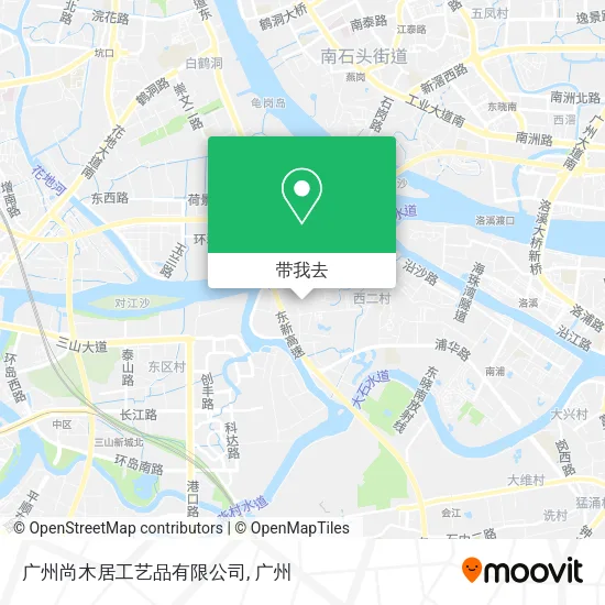 广州尚木居工艺品有限公司地图