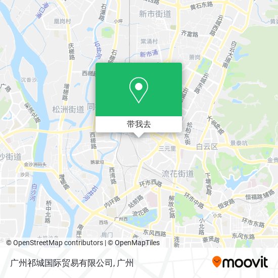 广州祁城国际贸易有限公司地图