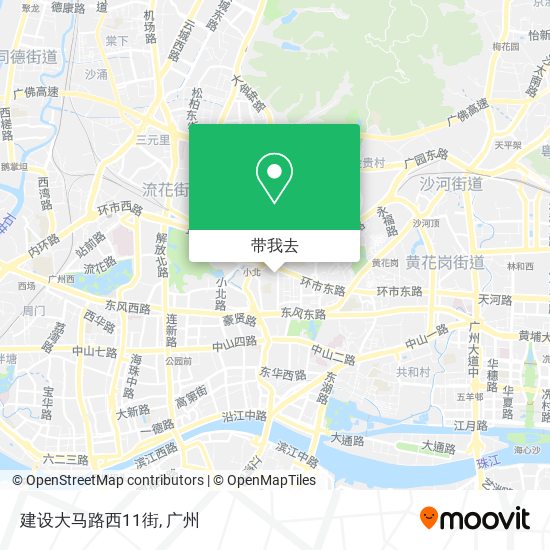 建设大马路西11街地图