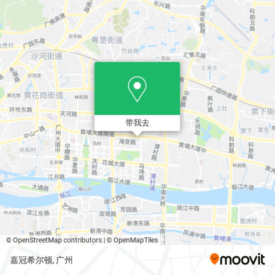 嘉冠希尔顿地图
