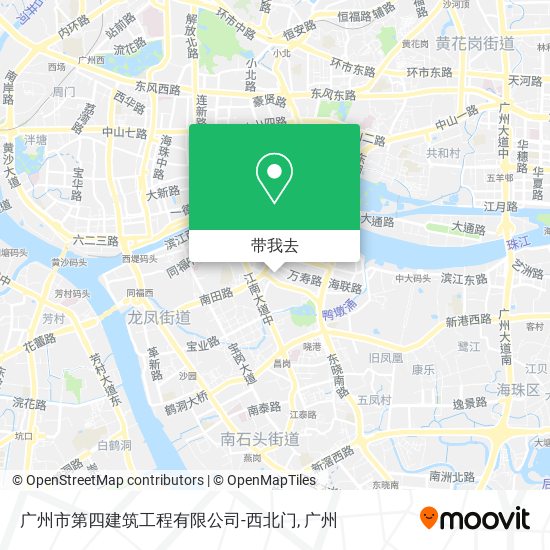 广州市第四建筑工程有限公司-西北门地图