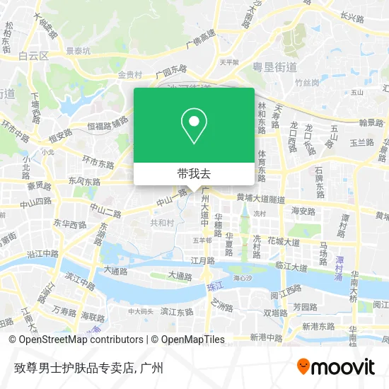 致尊男士护肤品专卖店地图
