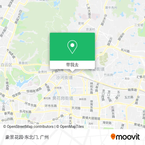 豪景花园-东北门地图