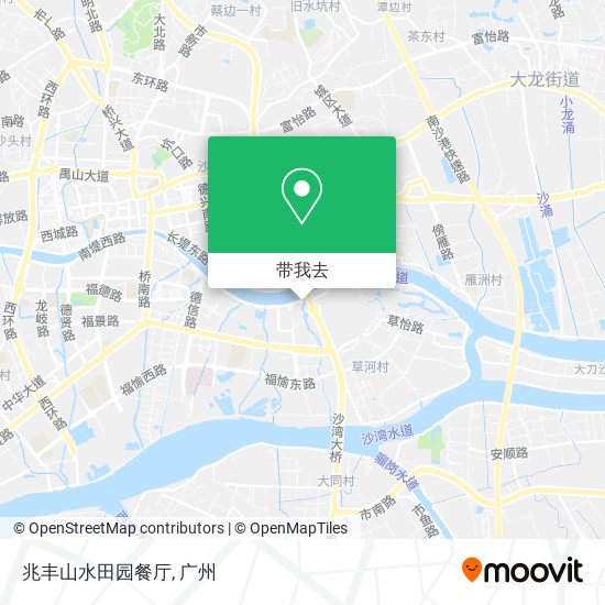 兆丰山水田园餐厅地图