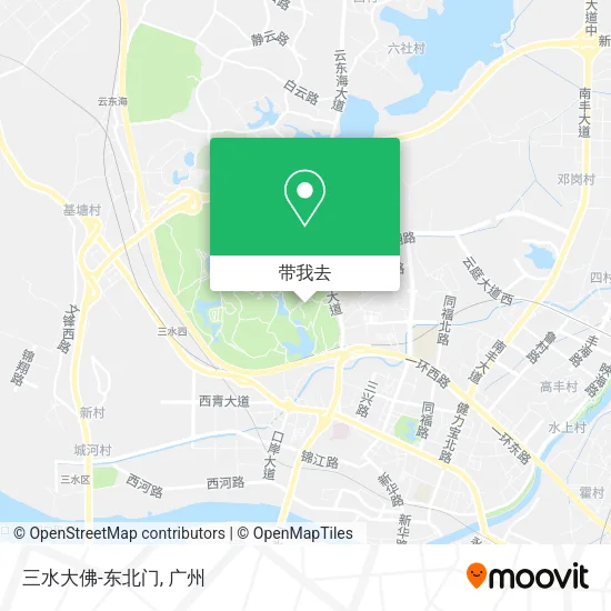 三水大佛-东北门地图