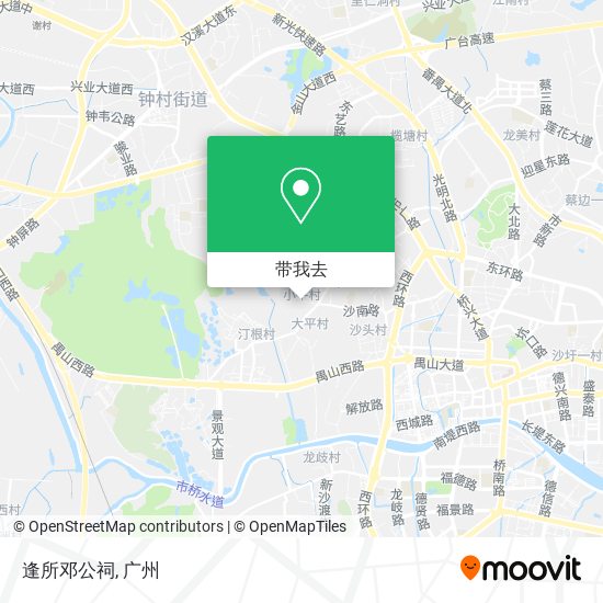 逢所邓公祠地图