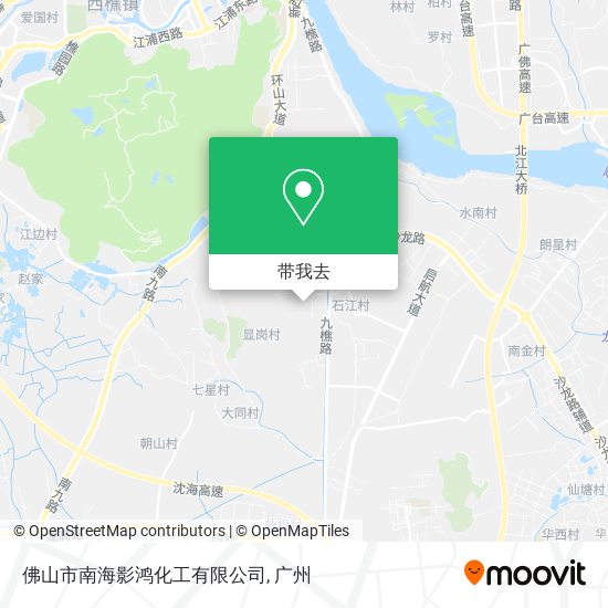 佛山市南海影鸿化工有限公司地图